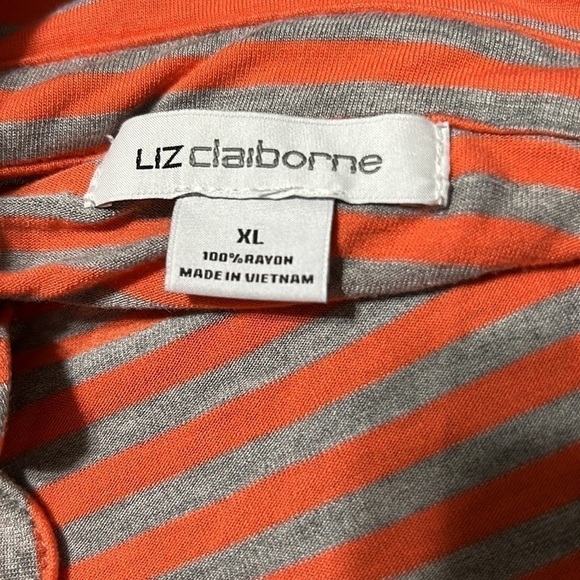 Liz Claiborne 3/4 Sleeve Top (Sz XL) - Picture 8 of 12